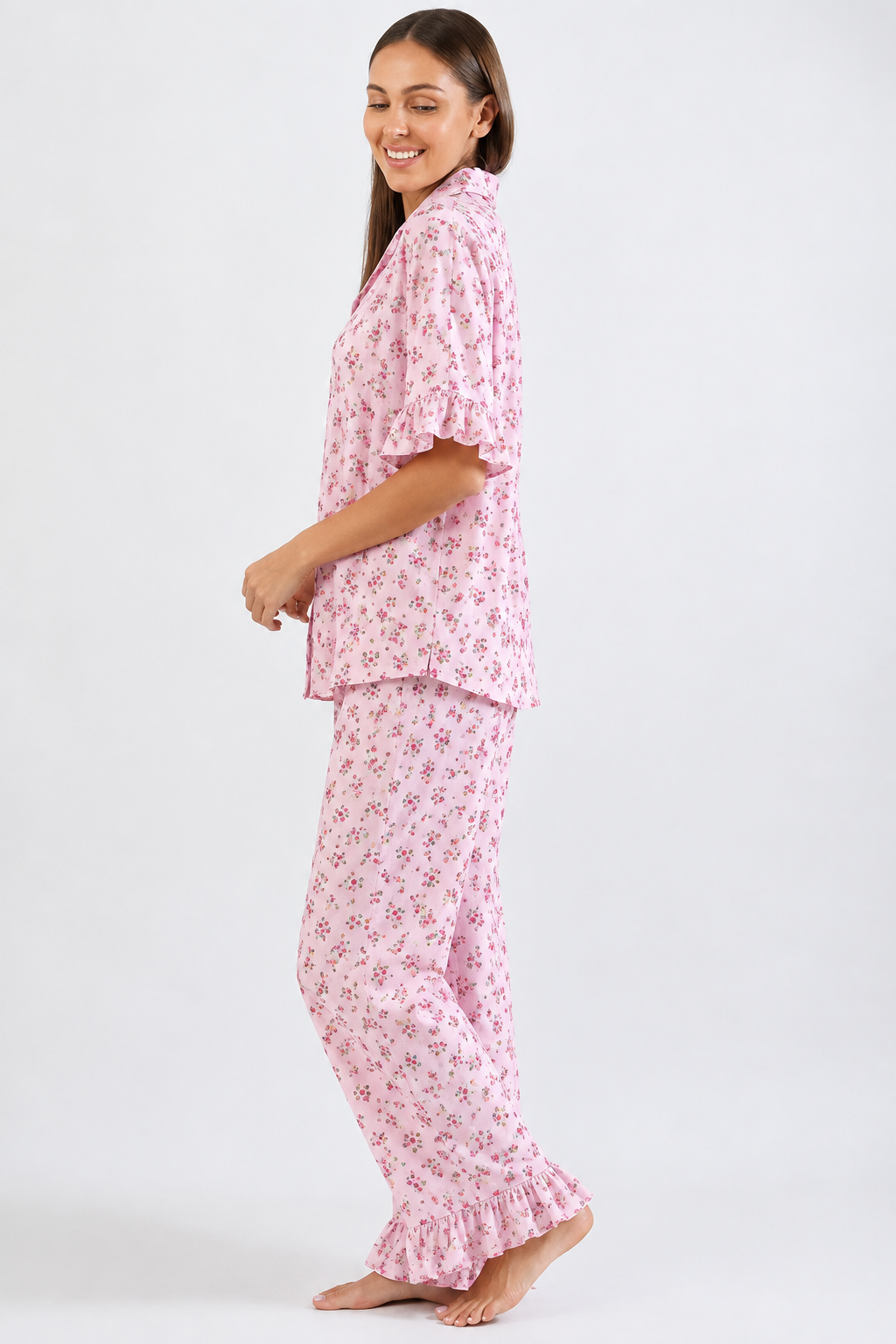Blush Blossom Floral Pajama Set
