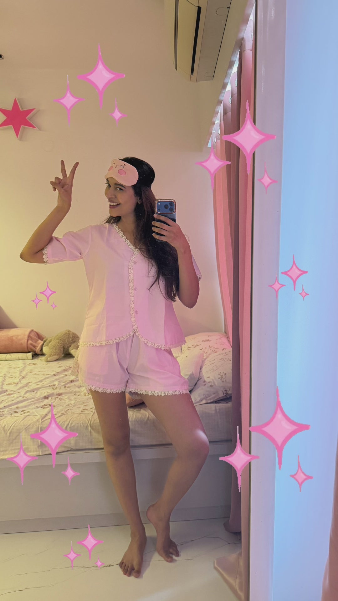 ROSY POPSICLE SHORT SET